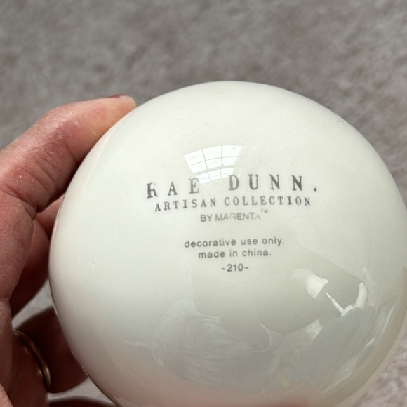 Rae Dunn, 3 Ornament Set,”Live, Joy & Cheer” - Picture 3 of 4